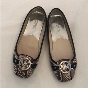 Michael Kors snakeskin flats. Size 7.5